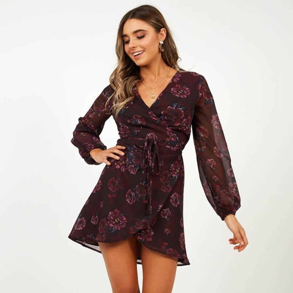 ❌SOLD❌ Floral Wrap Dress